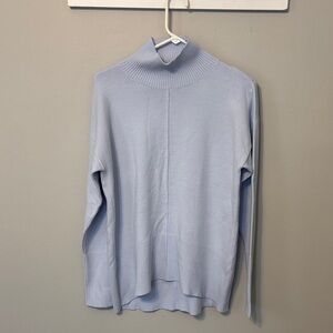 French Connection high neck center seem Light Blue Sweater